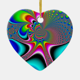 Regnbåggenerator - Fractal Julgransprydnad Keramik