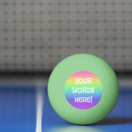 Regnbågglöd i Mörken Ping Pong Boll