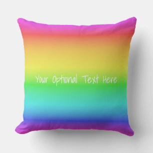 Regnbåggradient anpassningsbar dekorativ kudde
