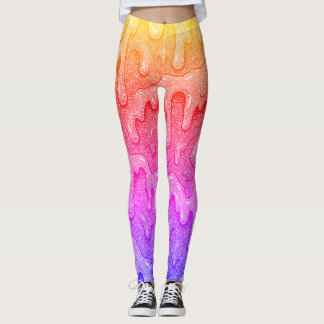 Regnbåggradient - diabildsdropp leggings
