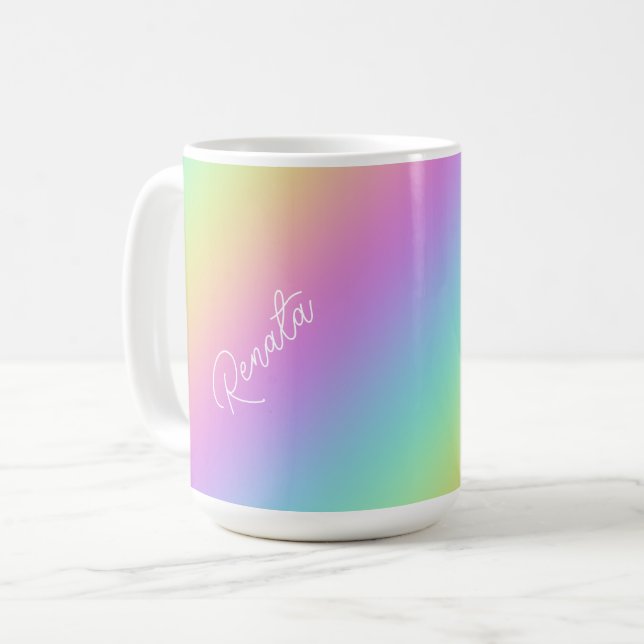Regnbåggradient Kaffemugg (Framsida vänster)