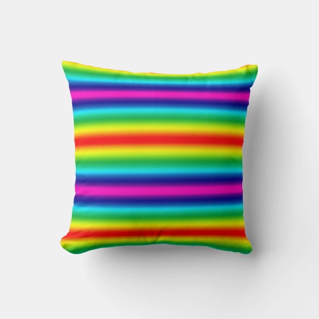 Regnbåggradient. Kudde (Framsida)