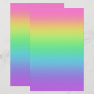 Regnbåggradient Papper