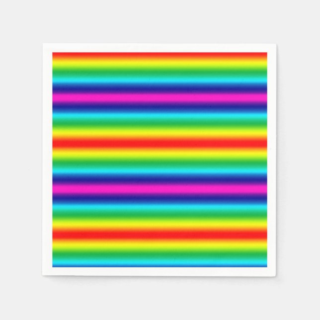 Regnbåggradient. Pappersservett (Framsidan)
