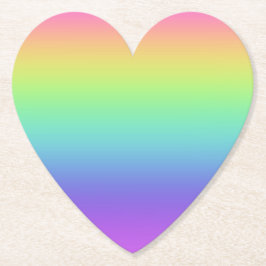 Regnbåggradient Pappert Underlägg