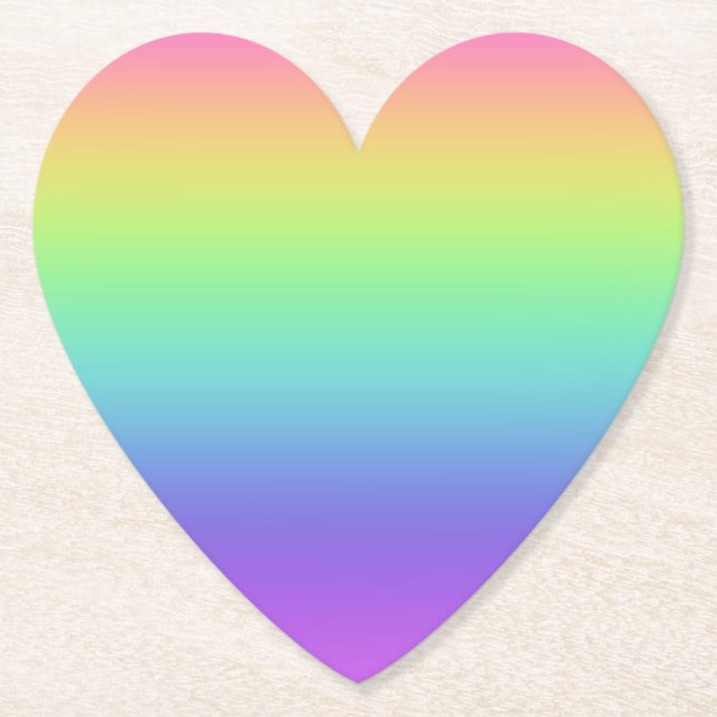 Regnbåggradient Pappert Underlägg Papper (Framsida)