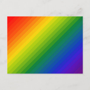 Regnbåggradient, randad vykort