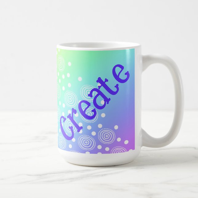 Regnbåggradient Skapar kaffe Mugg (Höger)