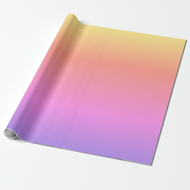 Regnbåggradient (subducerad) presentpapper (Utrullad)