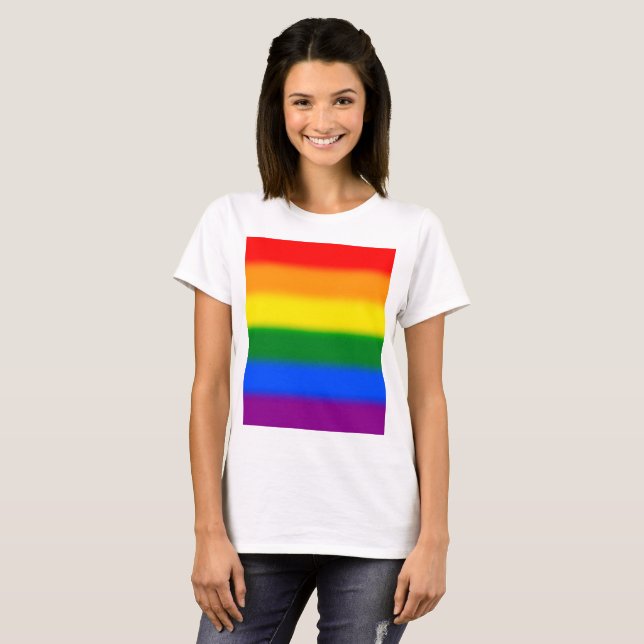 Regnbåggradient T Shirt (Hel framsida)