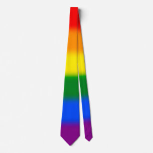 Regnbåggradient Tie Slips
