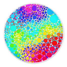 Regnbågkeramiska knop knopp