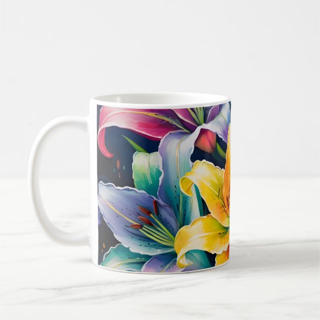 Regnbågliljor Kaffemugg (Vänster)