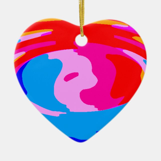 Regnbågmagi Julgransprydnad Keramik (Framsidan)