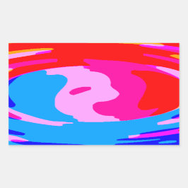 Regnbågmagi Rektangulärt Klistermärke