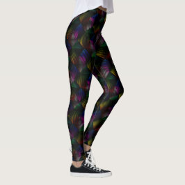 Regnbågprism på svart leggings