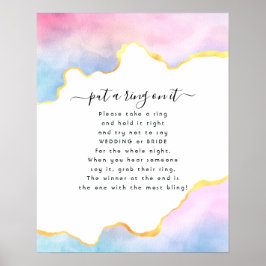 Regnbågregat lägger Ring på spelet Poster