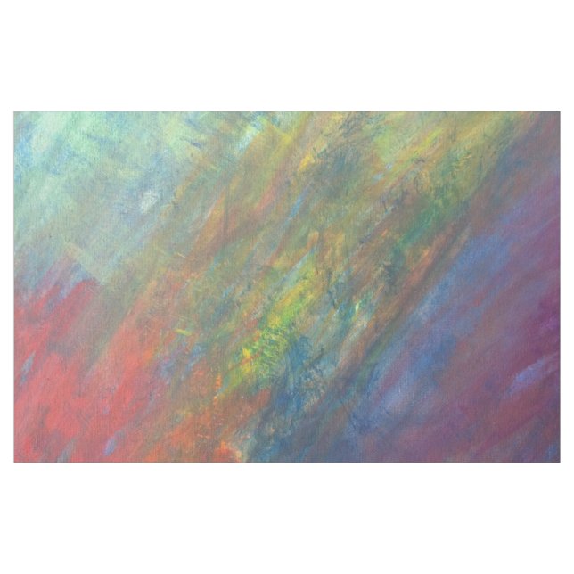 Regnbågs Abstrakt | Coola Psychedelic Brushstrokes Tyg (Yard)