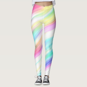 Regnbågs Abstrakt Leggings