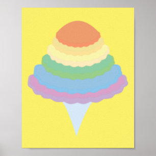 Regnbågs Bomullskandy  Poster