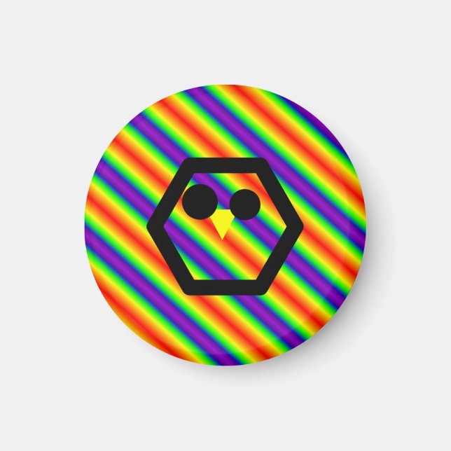 Regnbågs chick magnet (Framsidan)