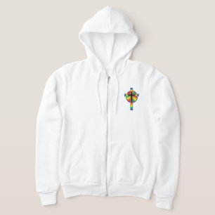 Regnbågs Cross Hoodie T Shirt
