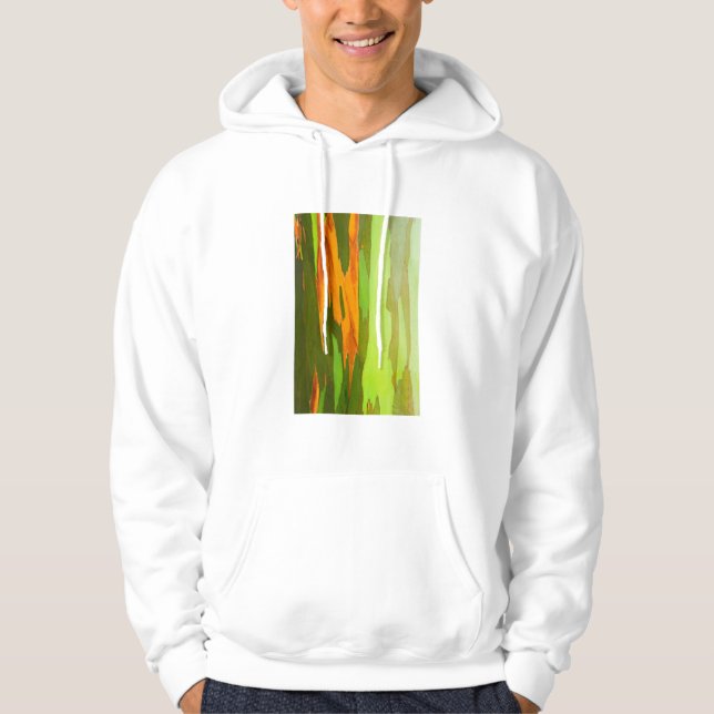 Regnbågs eukalyptusbark, Hawaii Sweatshirt Med Luva (Framsida)