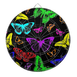 Regnbågs Färgad Butterflies Flygande Darttavla