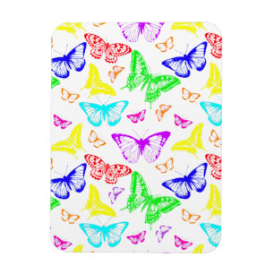 Regnbågs Färgad Butterflies Flygande Magnet