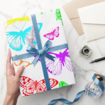 Regnbågs Färgad Butterflies Flygande