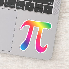 Regnbågs färgad-pi-symbol klistermärken