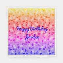 Regnbågs flerfärgade Festive Personlig Party