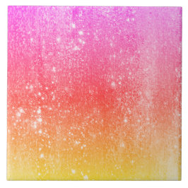 Regnbågs gradient för gult-rosa kakelplatta