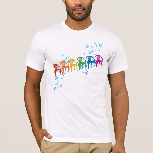 Regnbågs Gräsmatta T Shirt (Framsida)