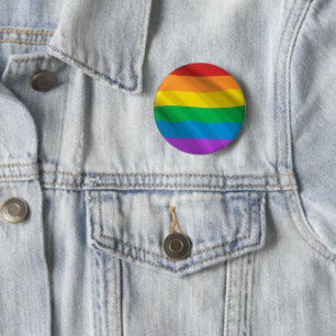 Regnbågs-HBT-Flagga-knapp Pride Flagga Pinback Knapp