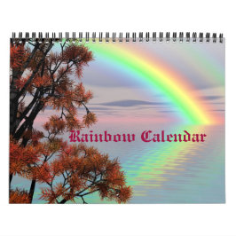 Regnbågs Himlar Natur Öde Anpassad Kalender
