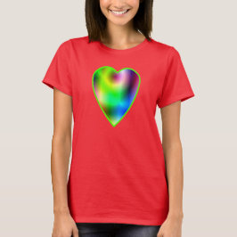 Regnbågs Hjarta T-shirt