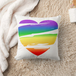 Regnbågs Hjärtan Lgbt Månad Firande Kudde