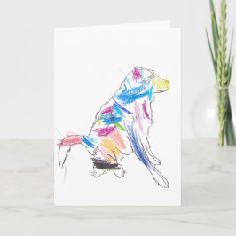 Regnbågs Hund Glad Fars Dag ! Kort