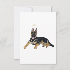 Regnbågs Hund Sympathy Card Tack Kort