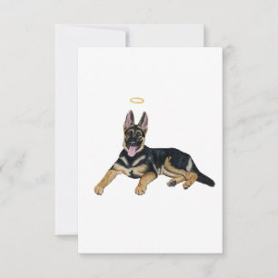 Regnbågs Hund Sympathy Card Tack Kort