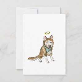 Regnbågs Hund Sympathy Card Tack Kort