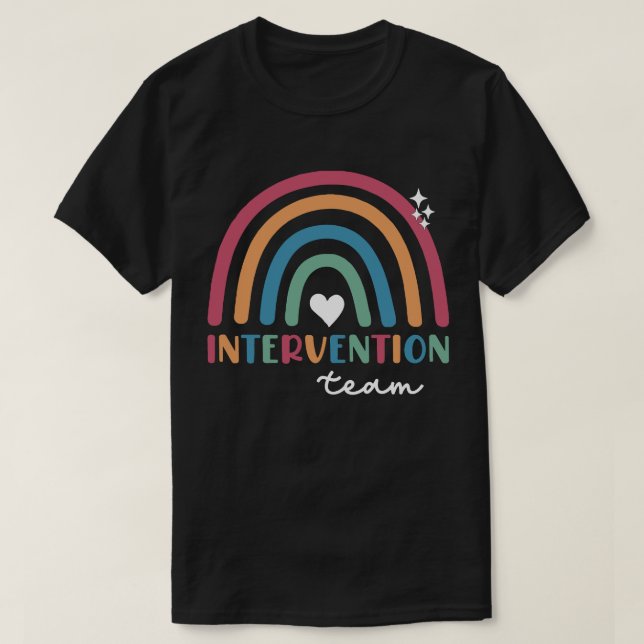 Regnbågs interventionsgrupp t shirt (Design framsida)
