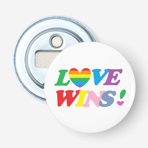 Regnbågs kärlek vinner Pride hjärta HBTQ Flasköppnare