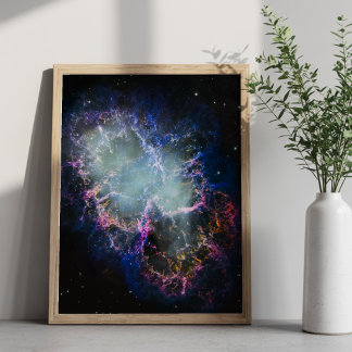 Regnbågs krabbnebulosa 8x10 poster