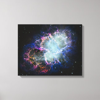Regnbågs krabbnebulosan 16x20 canvastryck