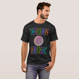 Regnbågs kromosom & molekylär gitter vetenskapskon t shirt