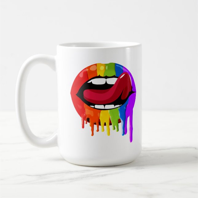 REGNBÅGS-LÄPPAR KAFFEMUGG (Vänster)