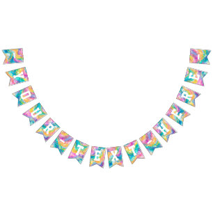 Regnbågs- och Guldflagga Vimplar