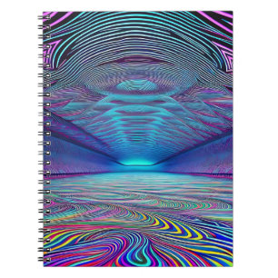 Regnbågs optiska illusion. anteckningsbok